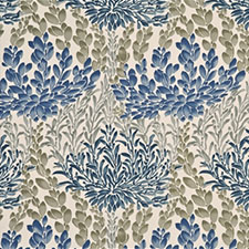 Leaf Cascade Cotton Indigo SKU BP10388.1