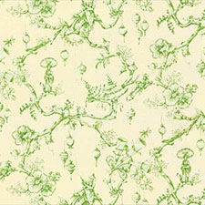 Festival of Lanterns Linen Print Green SKU BR-79704.3